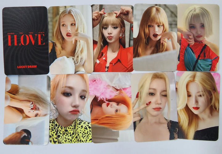 (g) I-DLE "I LOVE" - Apple Music Lucky Draw Event Photocard - HALLYUSUPERSTORE
