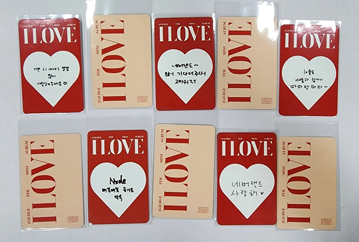 (g) I-DLE "I LOVE" - Ktown4u Fansign Event Photocard - HALLYUSUPERSTORE
