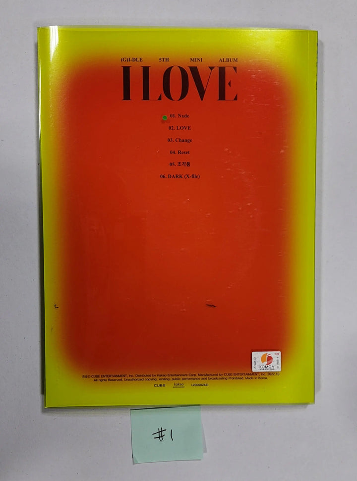 (G) I-DLE "I love" - Hand Autographed(Signed) Promo Album - HALLYUSUPERSTORE