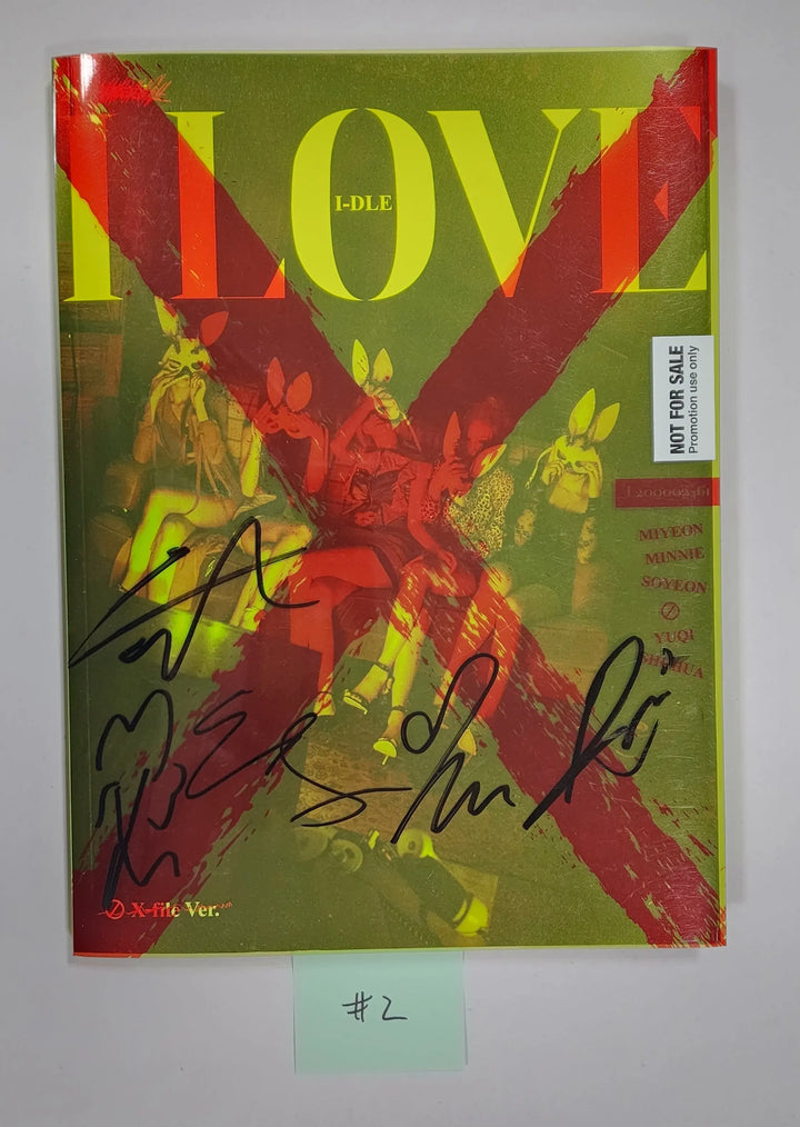 (G) I-DLE "I love" - Hand Autographed(Signed) Promo Album - HALLYUSUPERSTORE