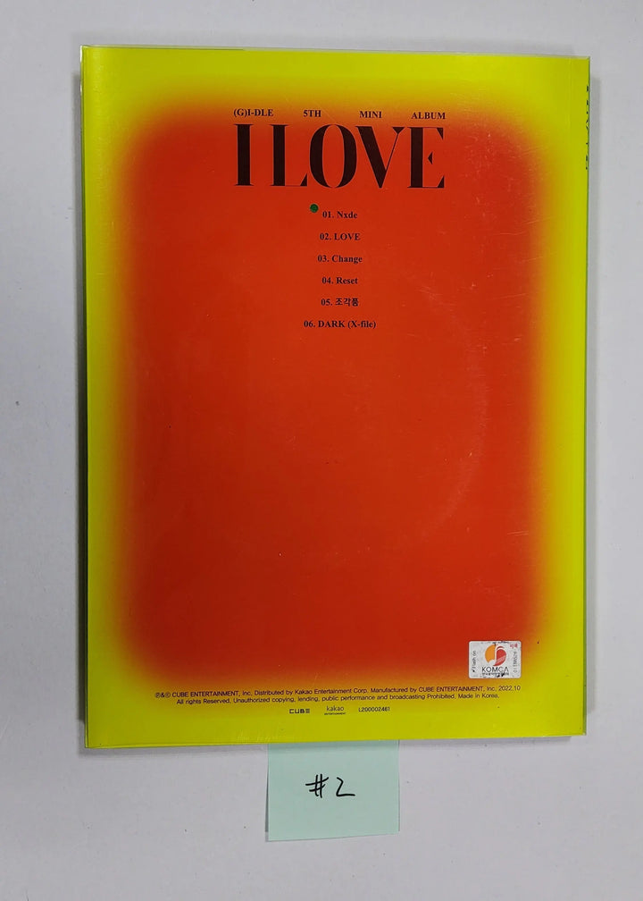 (G) I-DLE "I love" - Hand Autographed(Signed) Promo Album - HALLYUSUPERSTORE