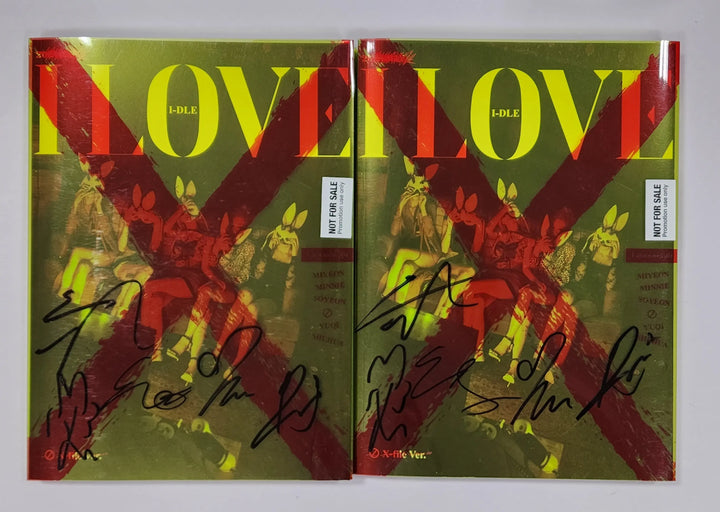 (G) I-DLE "I love" - Hand Autographed(Signed) Promo Album - HALLYUSUPERSTORE