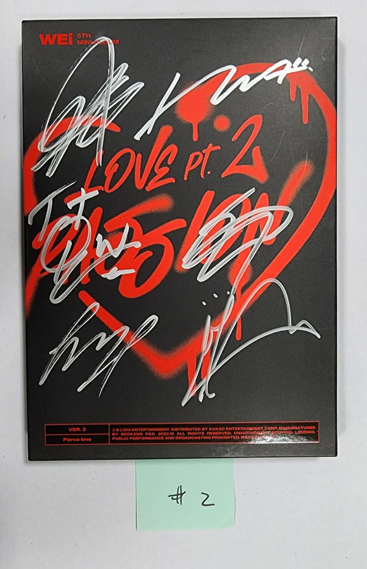 WEi "Love Pt.2 : Passion" - Hand Autographed(Signed) Promo Album - HALLYUSUPERSTORE