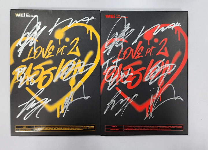 WEi "Love Pt.2 : Passion" - Hand Autographed(Signed) Promo Album - HALLYUSUPERSTORE