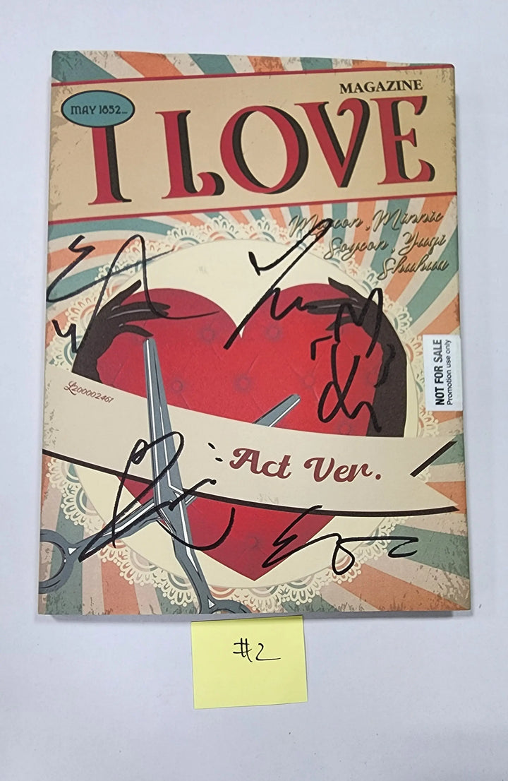 (G) I-DLE "I love" - Hand Autographed(Signed) Promo Album - HALLYUSUPERSTORE