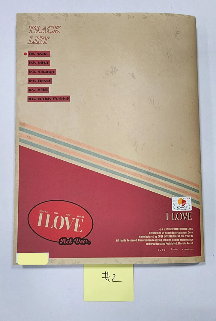 (G) I-DLE "I love" - Hand Autographed(Signed) Promo Album - HALLYUSUPERSTORE