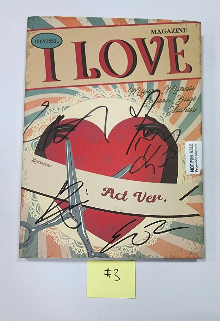 (G) I-DLE "I love" - Hand Autographed(Signed) Promo Album - HALLYUSUPERSTORE