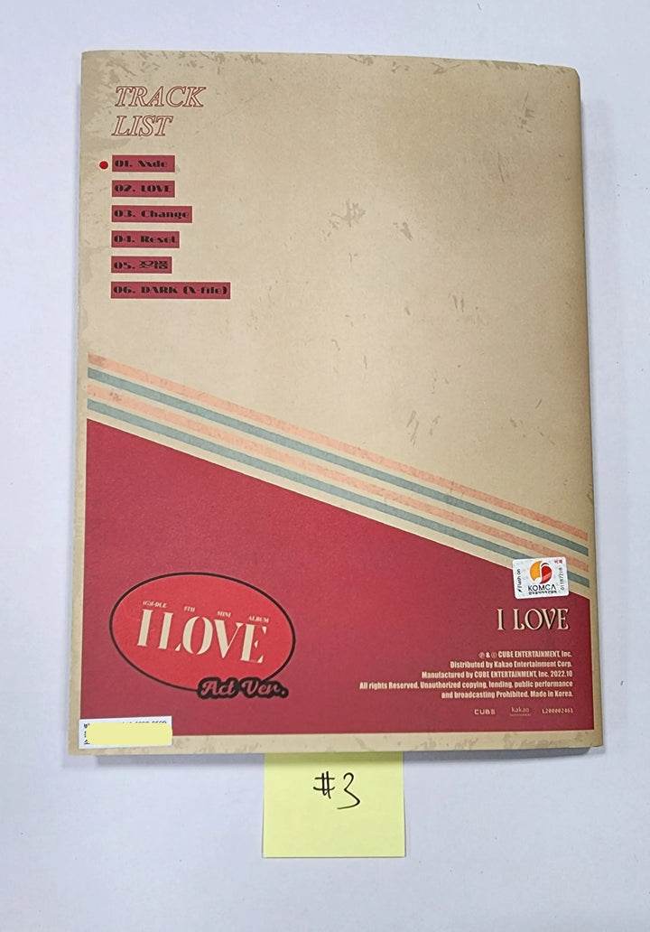 (G) I-DLE "I love" - Hand Autographed(Signed) Promo Album - HALLYUSUPERSTORE