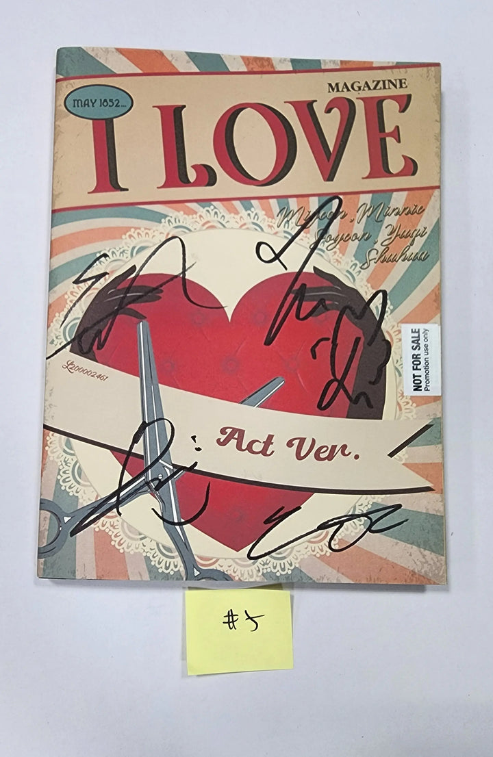 (G) I-DLE "I love" - Hand Autographed(Signed) Promo Album - HALLYUSUPERSTORE