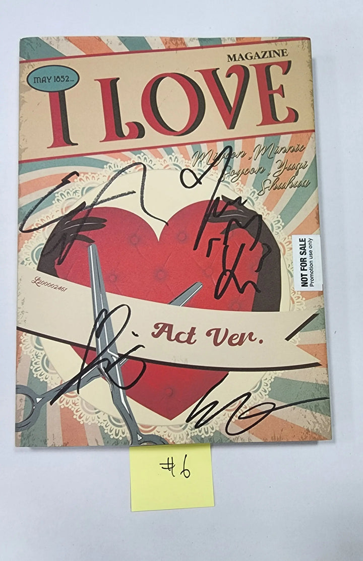 (G) I-DLE "I love" - Hand Autographed(Signed) Promo Album - HALLYUSUPERSTORE
