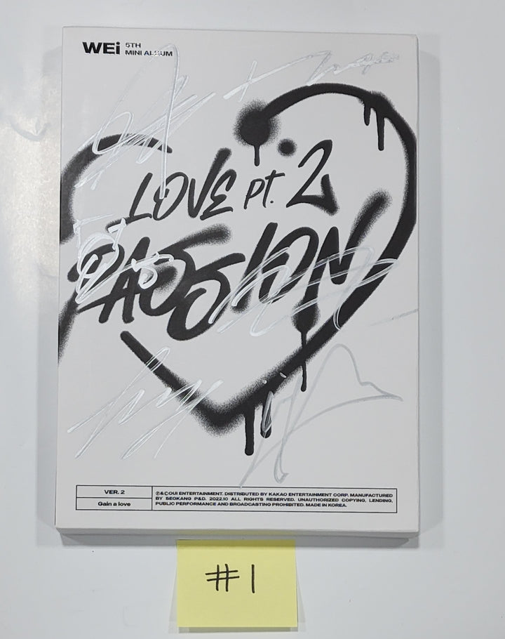 WEi "Love Pt.2 : Passion" - Hand Autographed(Signed) Promo Album