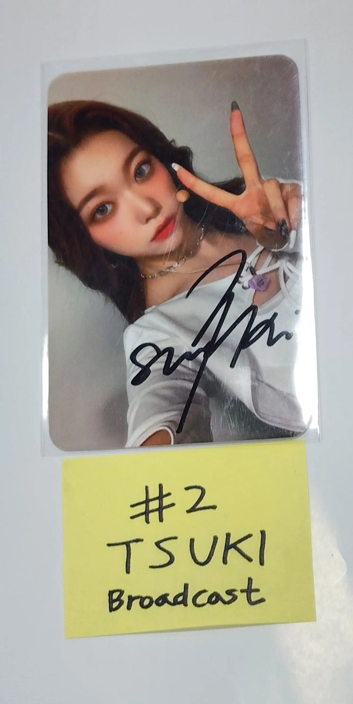 TSUKI (Of Billlie) ‘RING ma Bell’ - Broadcast Hand Autographed(signed) Photocard - HALLYUSUPERSTORE