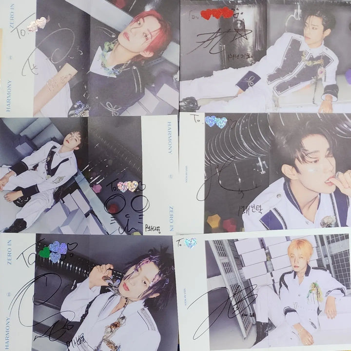 P1Harmony 'HARMONY : ZERO IN' - A Cut Page From Fansign Event Album - HALLYUSUPERSTORE