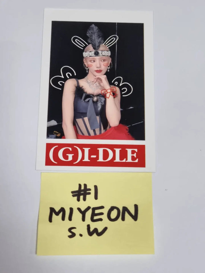 (g) I-DLE "I LOVE" - Soundwave Fansign Event Winner Polaroid Type Photocard - HALLYUSUPERSTORE