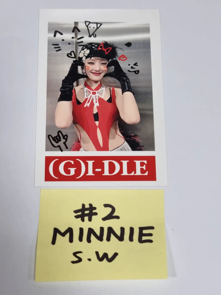 (g) I-DLE "I LOVE" - Soundwave Fansign Event Winner Polaroid Type Photocard - HALLYUSUPERSTORE