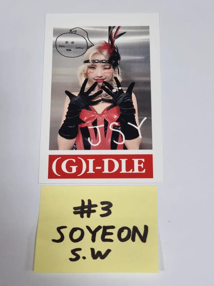 (g) I-DLE "I LOVE" - Soundwave Fansign Event Winner Polaroid Type Photocard - HALLYUSUPERSTORE