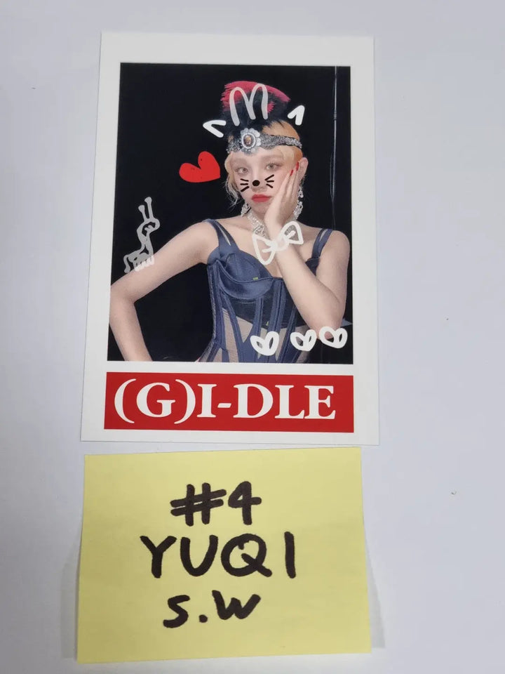 (g) I-DLE "I LOVE" - Soundwave Fansign Event Winner Polaroid Type Photocard - HALLYUSUPERSTORE