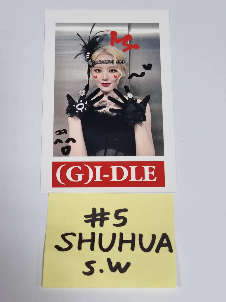 (g) I-DLE "I LOVE" - Soundwave Fansign Event Winner Polaroid Type Photocard - HALLYUSUPERSTORE