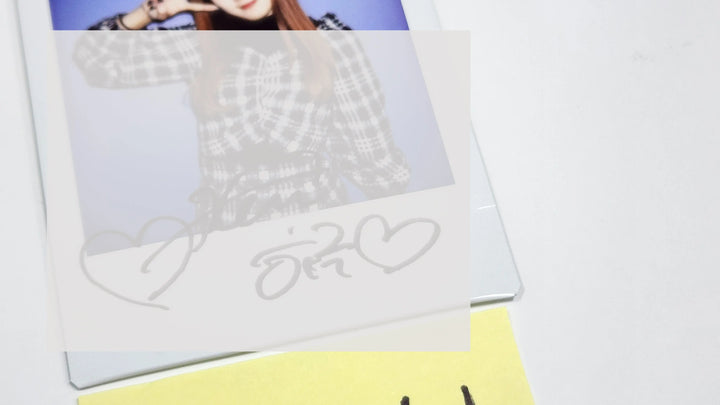 HARU (of NATURE) "NATURE WORLD : CODE W" - Hand Autographed(Signed) Polaroid - HALLYUSUPERSTORE