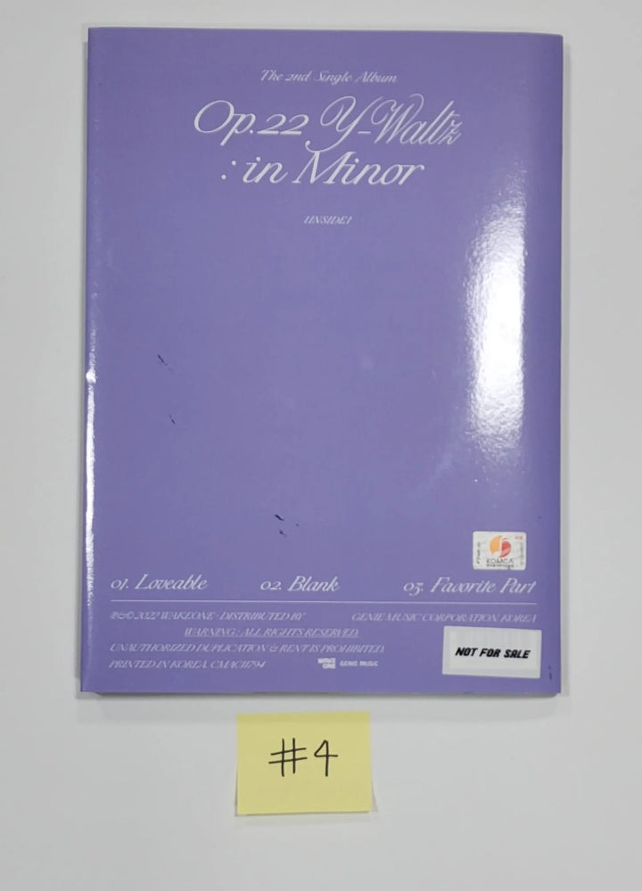 JO YURI 'Op.22 Y-Waltz : in Minor ' - Hand Autographed(Signed) Promo Album - HALLYUSUPERSTORE