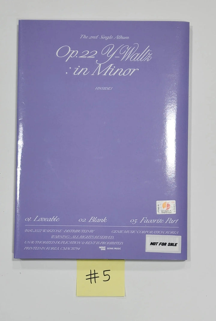 JO YURI 'Op.22 Y-Waltz : in Minor ' - Hand Autographed(Signed) Promo Album - HALLYUSUPERSTORE