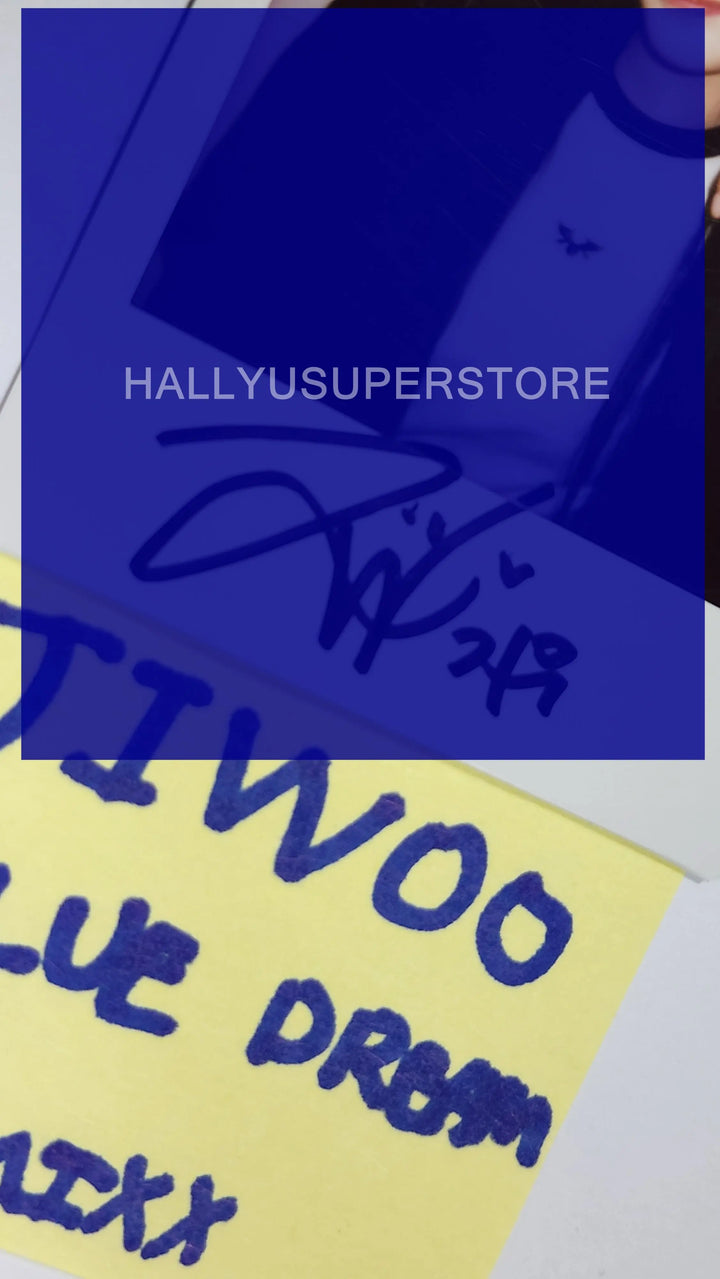 JIWOO (of NMIXX) 'ENTWURF' - Hand Autographed(Signed) Polaroid - HALLYUSUPERSTORE