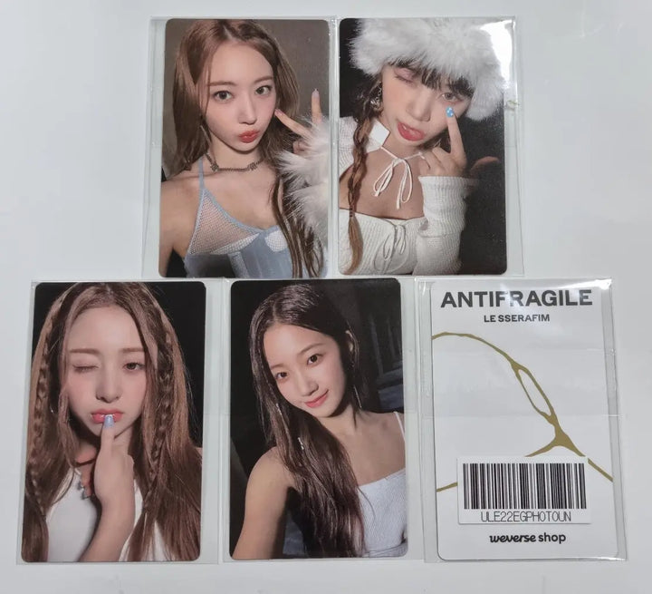 LE SSERAFIM "ANTIFRAGILE" 2nd Mini Album - Weverse Shop Fansign Event Photocard Round 2 - HALLYUSUPERSTORE