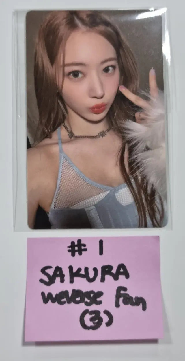 LE SSERAFIM "ANTIFRAGILE" 2nd Mini Album - Weverse Shop Fansign Event Photocard Round 2 - HALLYUSUPERSTORE