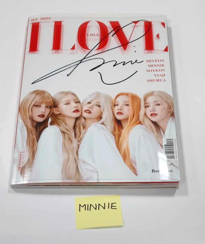 Minnie (Of (G) I-DLE) "I love" - Hand Autographed(Signed) Album - HALLYUSUPERSTORE