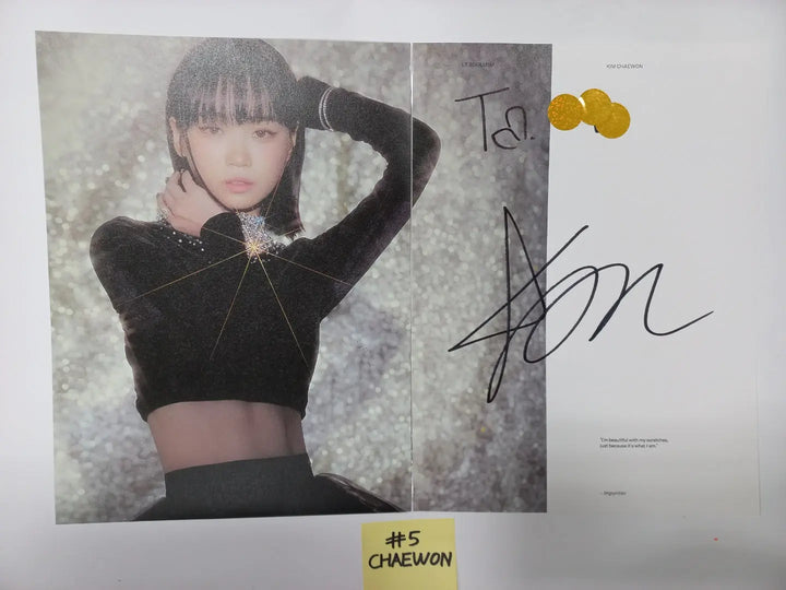 LE SSERAFIM "ANTIFRAGILE" 2nd Mini Album - A Cut Page From Fansign Event Album - HALLYUSUPERSTORE