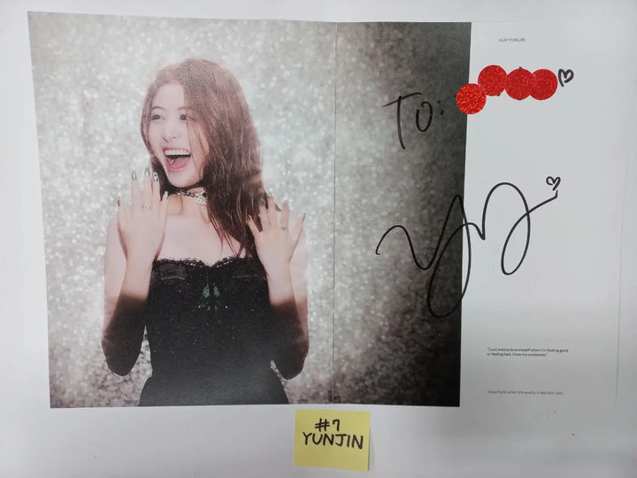 LE SSERAFIM "ANTIFRAGILE" 2nd Mini Album - A Cut Page From Fansign Event Album - HALLYUSUPERSTORE