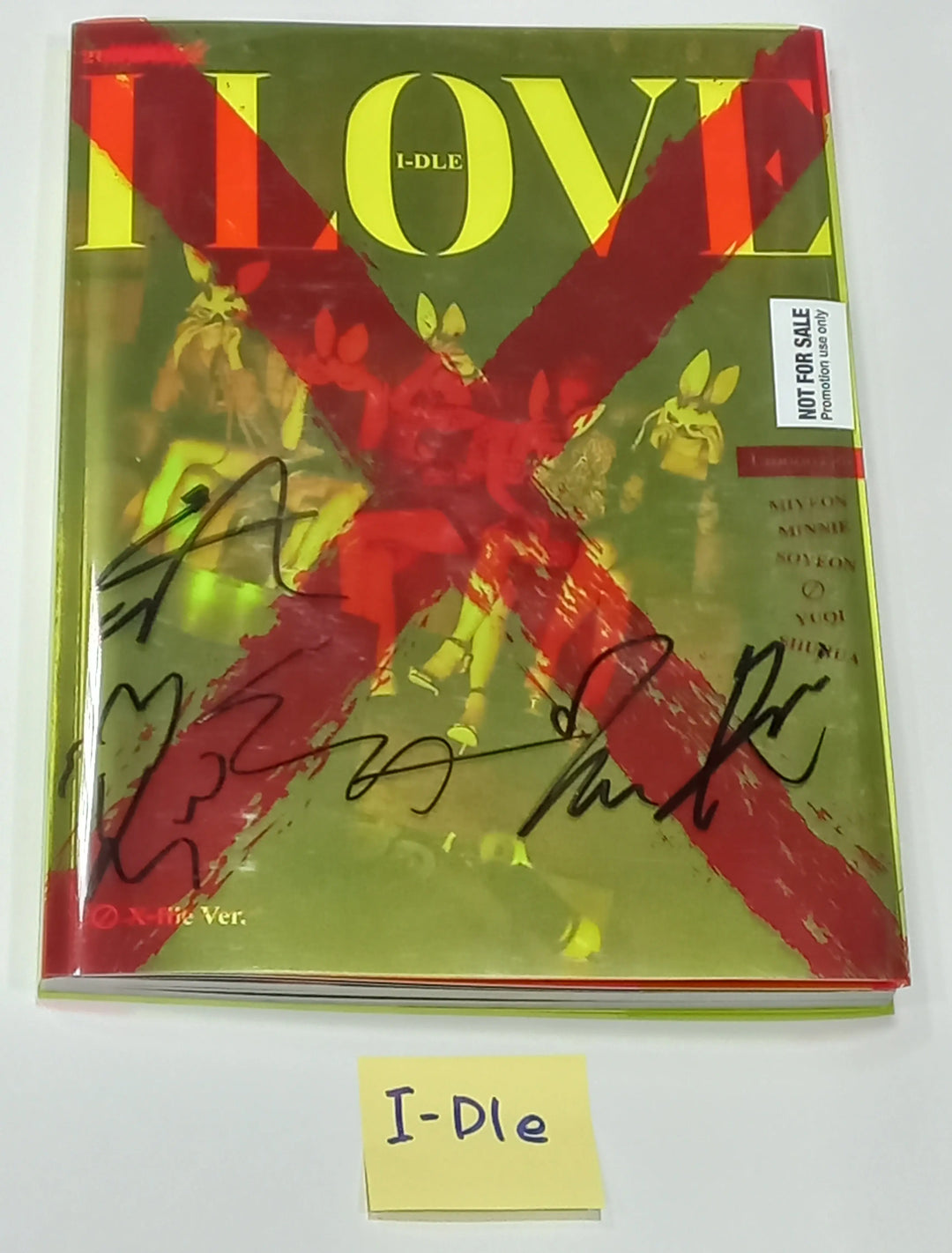 (G) I-DLE "I love" - Hand Autographed(Signed) Promo Album - HALLYUSUPERSTORE
