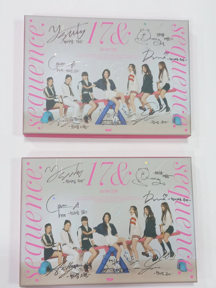 CSR "Sequence : 17&" 1st Single Album - Hand Autographed(Signed) Promo Album - HALLYUSUPERSTORE