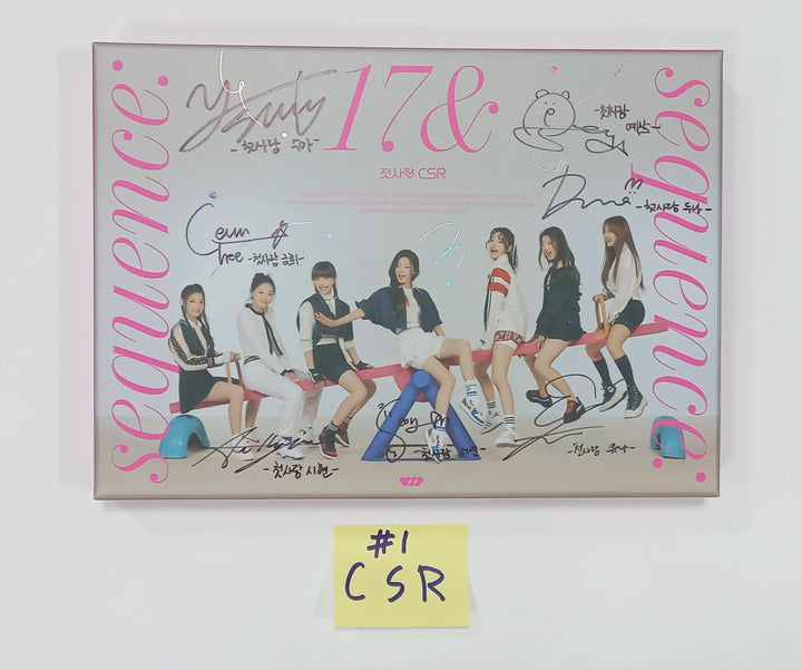 CSR "Sequence : 17&" 1st Single Album - Hand Autographed(Signed) Promo Album - HALLYUSUPERSTORE