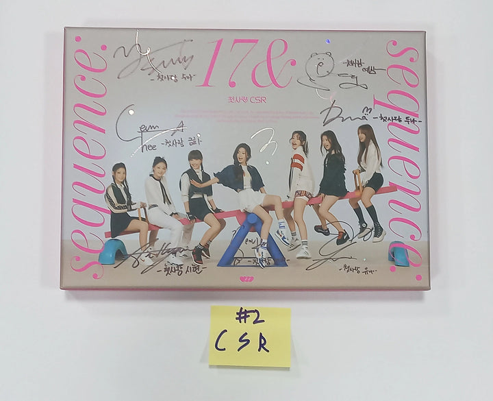 CSR "Sequence : 17&" 1st Single Album - Hand Autographed(Signed) Promo Album - HALLYUSUPERSTORE