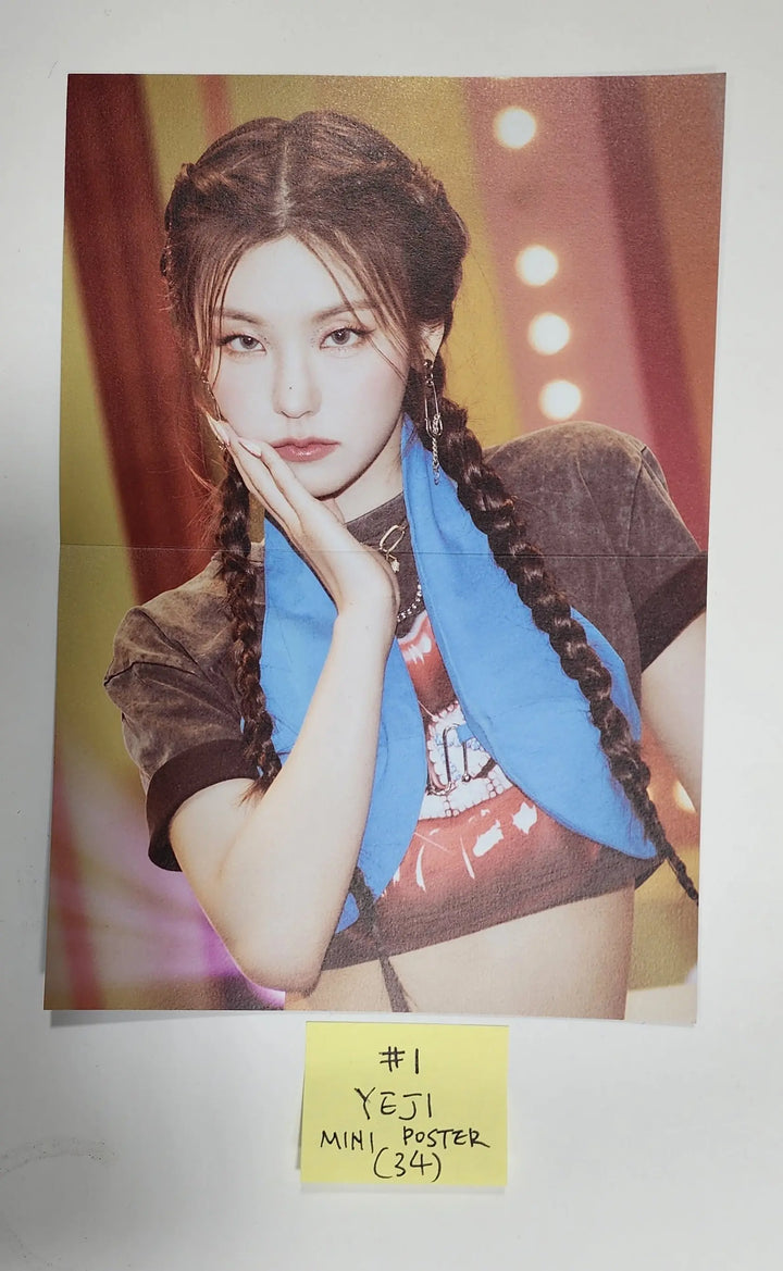 ITZY 'CHESHIRE' - Official Mini Poster, Clear Photocard, 4 Cut Film - HALLYUSUPERSTORE