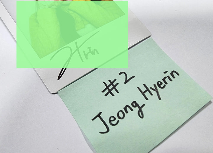 jeong heyrin (Of TripleS) "Acid Angel from Asia" - Hand Autographed(Signed) Polaroid - HALLYUSUPERSTORE