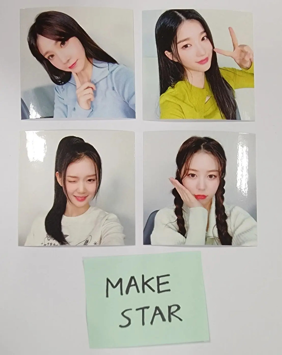 TripleS "Acid Angel from Asia" - Makestar Fansign Event Winner Photo Sticker Set (4EA) - HALLYUSUPERSTORE