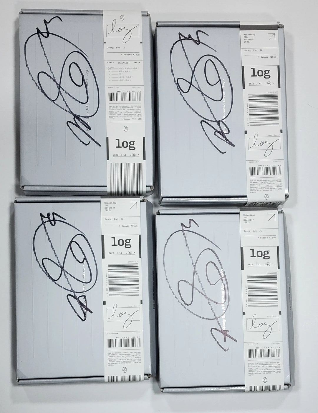 JEONG EUN JI "log" - Hand Autographed(Signed) Promo Album - HALLYUSUPERSTORE