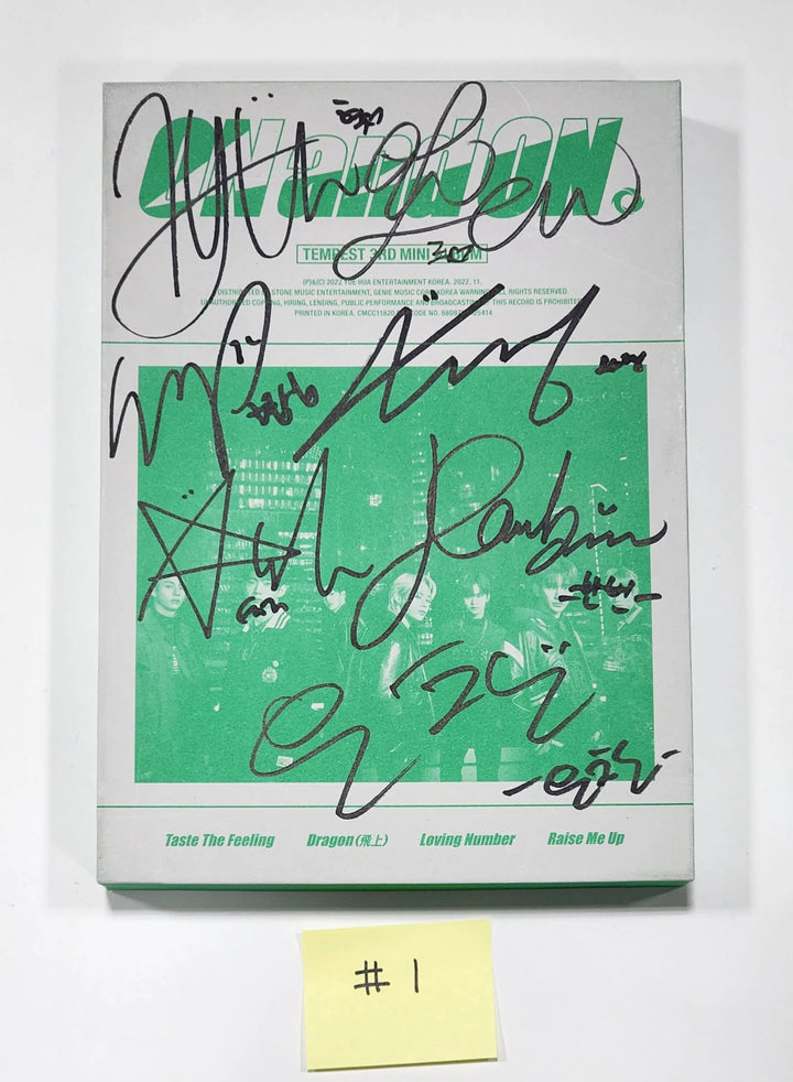 Tempest "ON and ON” - Hand Autographed(Signed) Promo Album - HALLYUSUPERSTORE