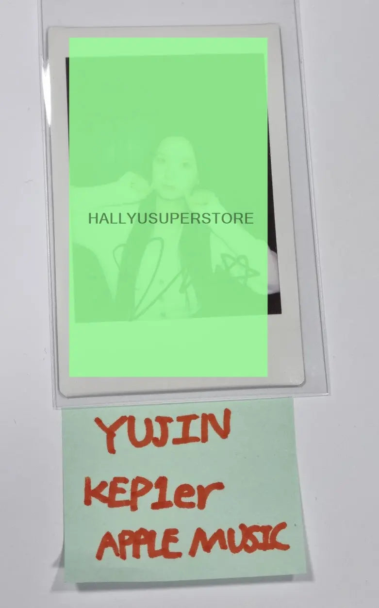 YUJIN (Of Kep1er) "TROUBLESHOOTER " - Hand Autographed(Signed) Polaroid - HALLYUSUPERSTORE