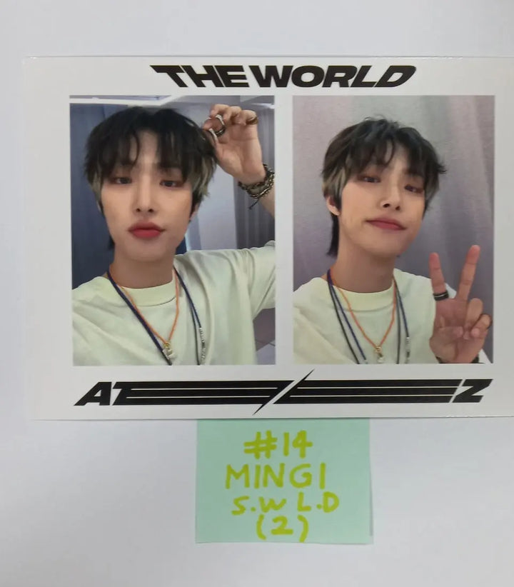 Ateez "The World Ep.1 - MOVEMENT" - Soundwave Lucky Draw Event Photocard, 2 Cut Photo - HALLYUSUPERSTORE