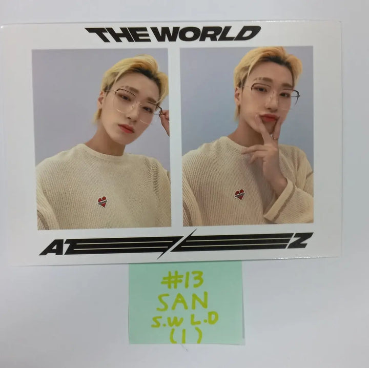 Ateez "The World Ep.1 - MOVEMENT" - Soundwave Lucky Draw Event Photocard, 2 Cut Photo - HALLYUSUPERSTORE