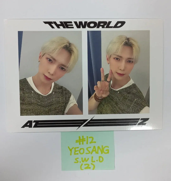 Ateez "The World Ep.1 - MOVEMENT" - Soundwave Lucky Draw Event Photocard, 2 Cut Photo - HALLYUSUPERSTORE