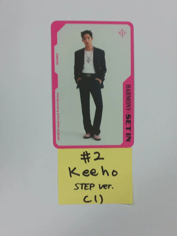 P1Harmony "HARMONY : SET IN" - Official Photocards, Standing photo card, Logo tag - HALLYUSUPERSTORE