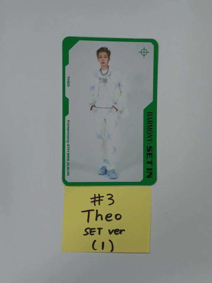 P1Harmony "HARMONY : SET IN" - Official Photocards, Standing photo card, Logo tag - HALLYUSUPERSTORE