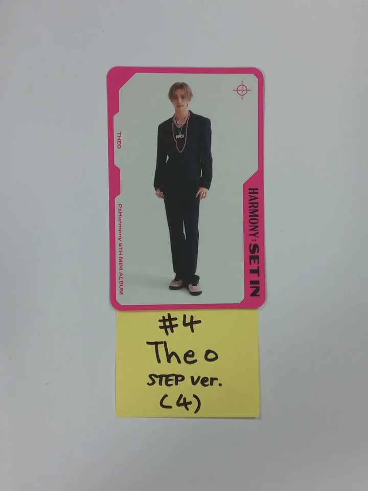P1Harmony "HARMONY : SET IN" - Official Photocards, Standing photo card, Logo tag - HALLYUSUPERSTORE