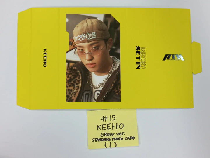 P1Harmony "HARMONY : SET IN" - Official Photocards, Standing photo card, Logo tag - HALLYUSUPERSTORE