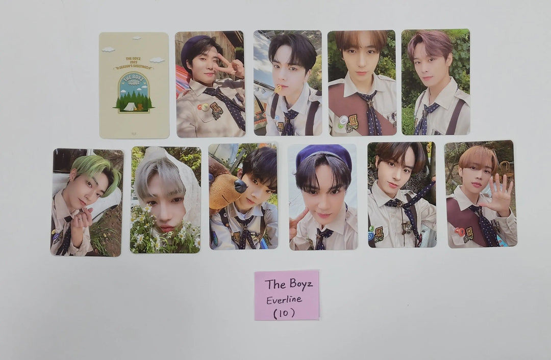 THE BOYZ "THE AZIT" The HYUNDAI SEOUL 2023 SEASON'S GREETINGS - Everline Pre-Order Benefit Photocards Set (11EA) - HALLYUSUPERSTORE