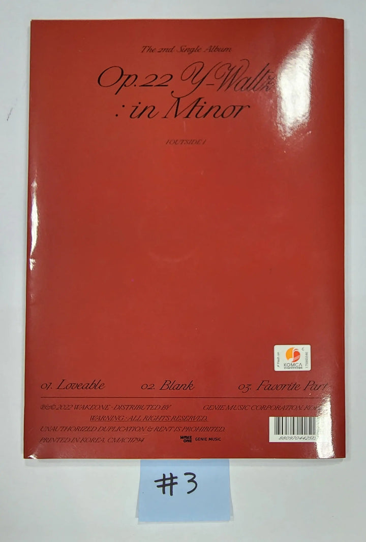 JO YURI 'Op.22 Y-Waltz : in Minor ' - Hand Autographed(Signed) Album - HALLYUSUPERSTORE